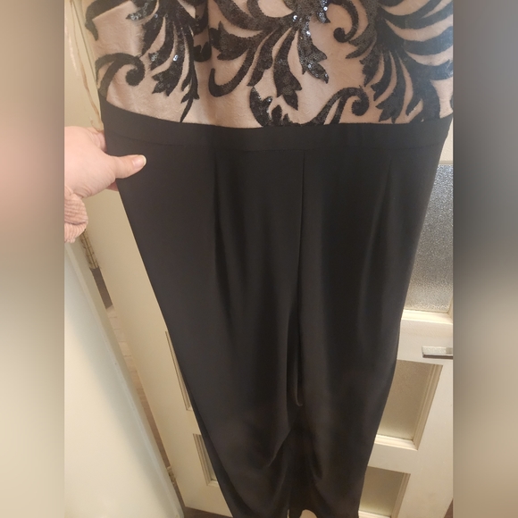 Nw Woman , 20w, black w nude wide leg jumpsuit - Picture 5 of 6